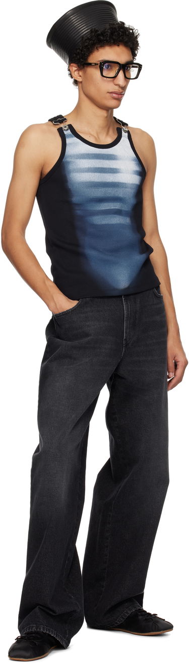 Tanktop Jean Paul Gaultier Jean Paul Gaultier 'Le Mâle' Gradient Tank Top Sort | 25/33-F-DB051I-J581-0050, 3