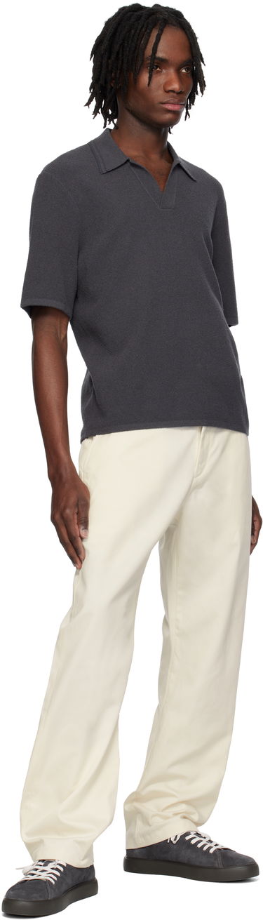 Polo skjorte rag & bone Rag & Bone Rib Knit Johnny Polo Grå | MBS25S035YF35, 3
