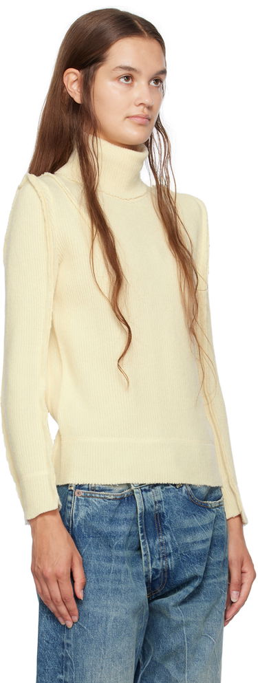 Sweater R13 R13 Flat Sleeve Turtleneck Beige | R13WY166-Y032A, 4