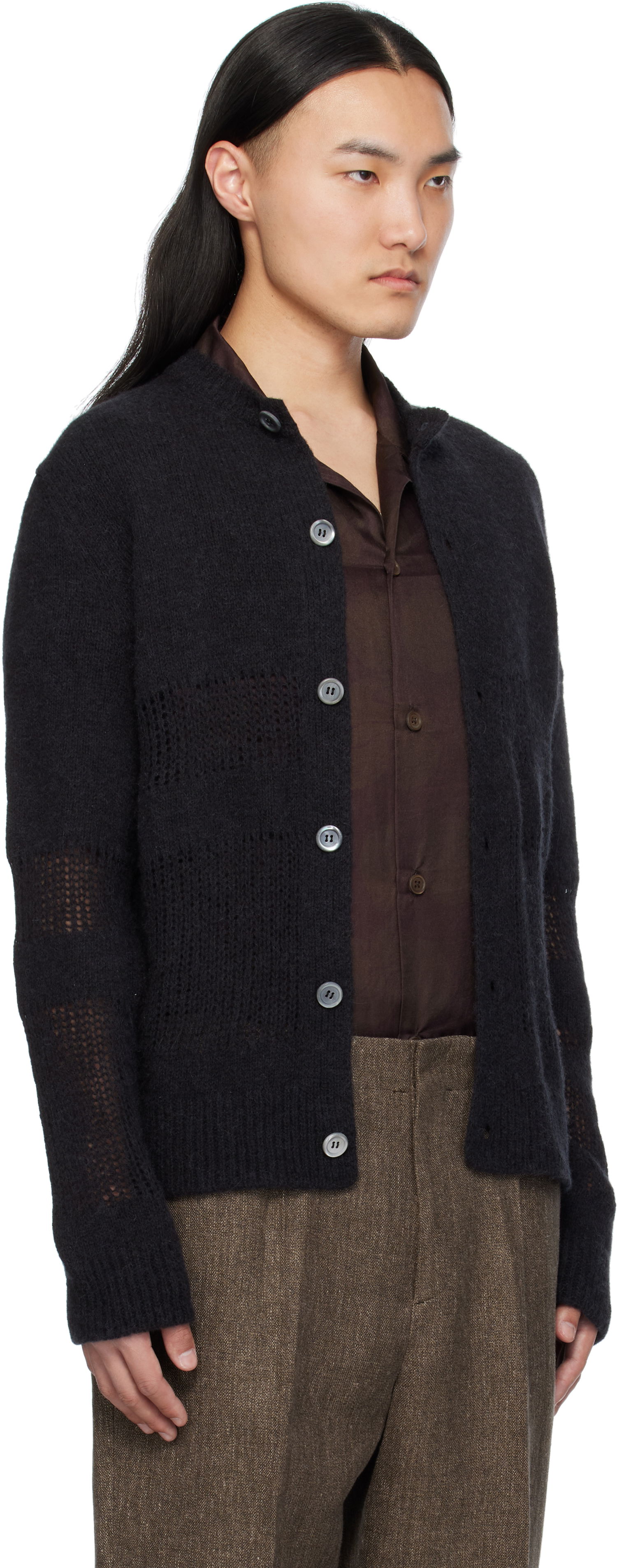 Sweater OUR LEGACY OUR LEGACY Opa Knit Cardigan Sort | M2253OL, 1