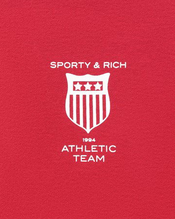 Sweatshirt Sporty & Rich Athletic Team Crewneck Rød | CR632RU, 1