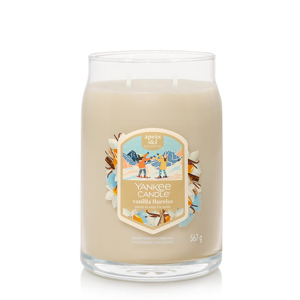 Stearinlys Yankee Candle Après Ski Collection Signature Large Jar 2 Wicks Vanilla Flurries Beige | 43496, 1