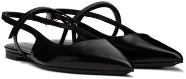 Tøj BY FAR BY FAR Jess Slingback Ballerina Flats Sort | 22SSJESFBLGLS, 3