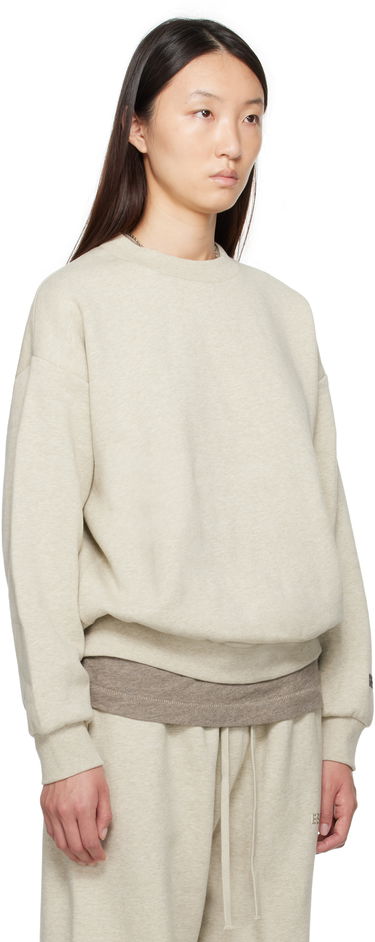 Sweatshirt Fear of God Fear of God ESSENTIALS Classic Fit Crewneck Sweatshirt Beige | 192SP255552FW, 1