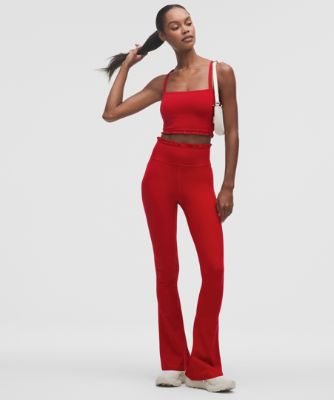 Tanktop lululemon Nulu Cropped Ruffle Tank Top Rød | prod20004239, 7