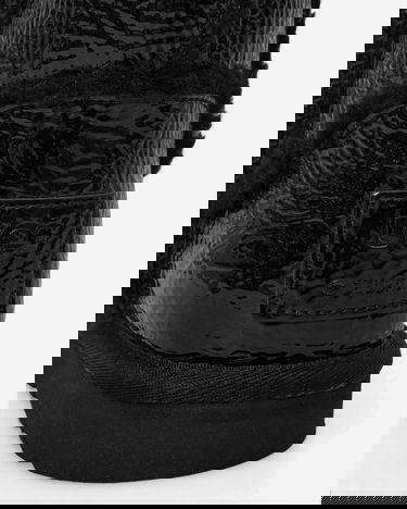 Sneakers og sko UGG Telfar Logo Tall Crinkle Leather Boots Black Sort | 1155871 BLK, 7