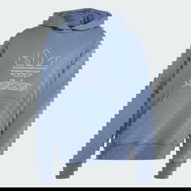 Sweatshirt adidas Originals Adicolor Outline Trefoil Hoodie Mørkeblå | IR7991, 4