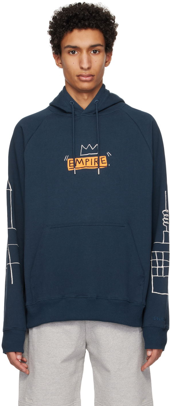 Sweatshirt Études Études Racing Empire Hoodie Mørkeblå | E23MC271A01643, 0