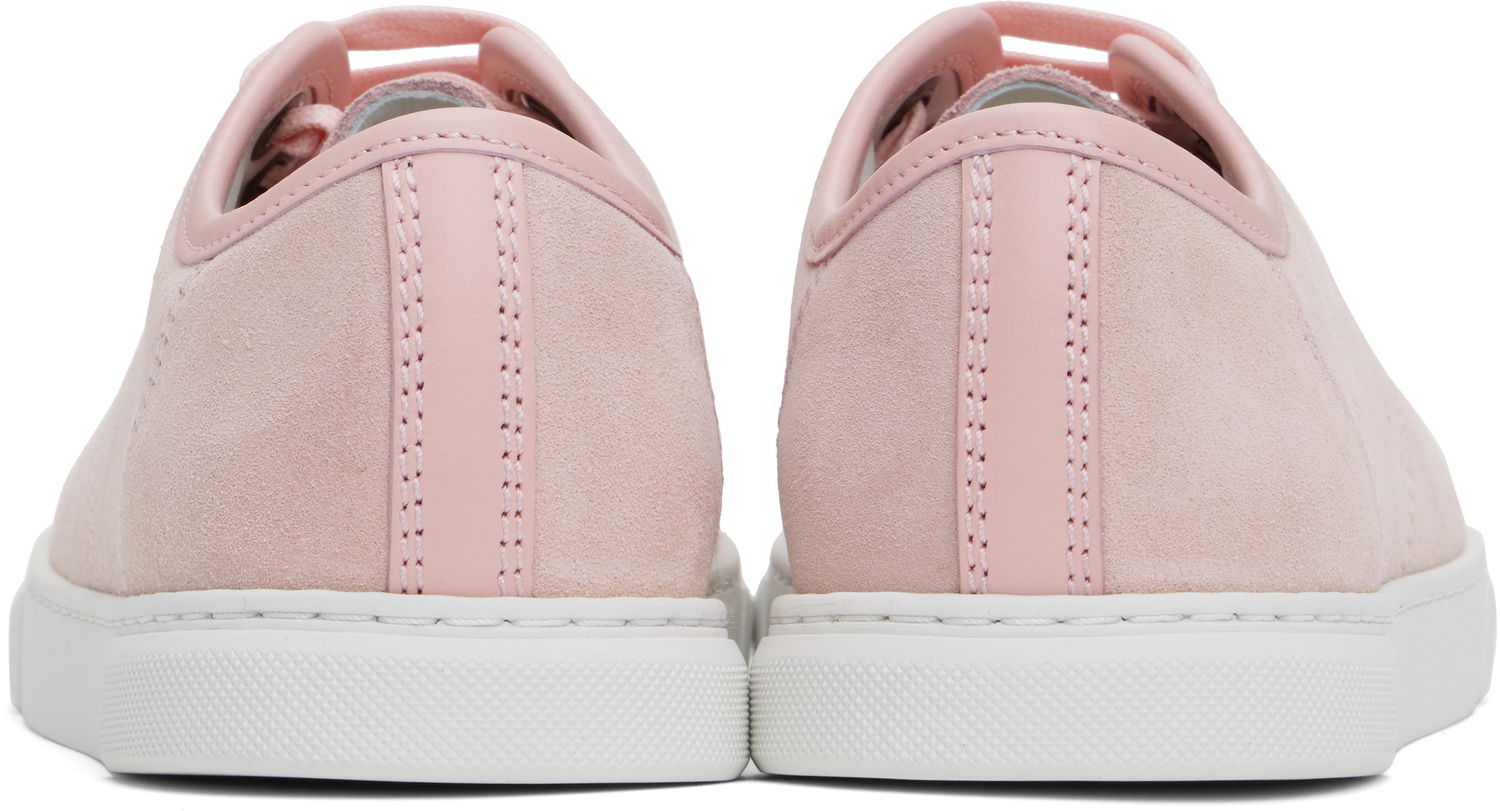 Sneakers og sko LANVIN DBB1 Leather & Suede Sneakers Lyserød | FW-SKDBB1-ANAP-H24, 1