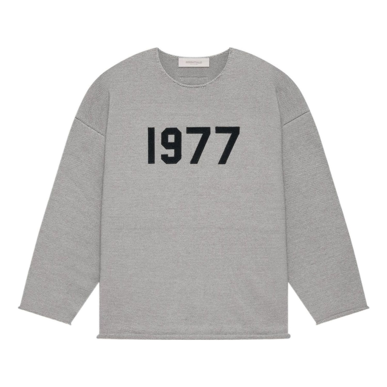 Sweater Fear of God Essentials 1977 Raw Edge Top Grå | FOG-SS22-086, 0