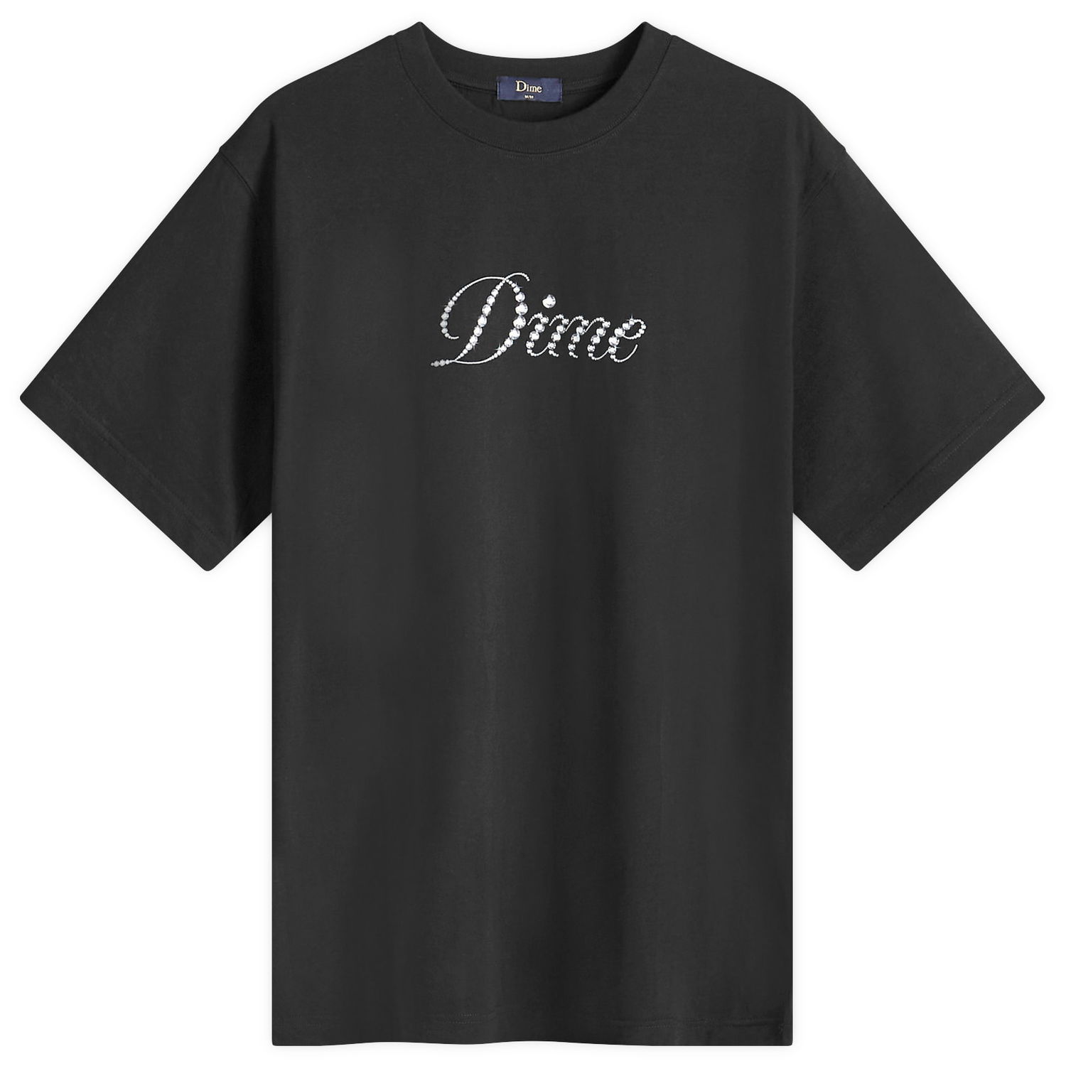T-shirt Dime Icy Cursive T-Shirt Sort | DIMESU2434BLK, 0