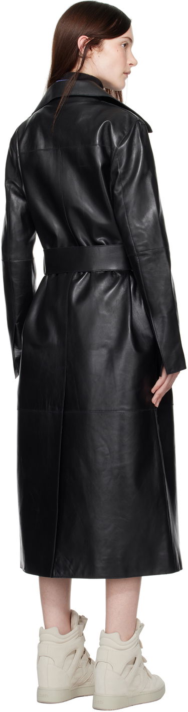 Trenchcoat STAND STUDIO Stand Studio Paris Leather Trench Coat Sort | 61538-7840, 2