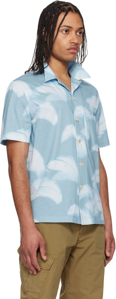 Skjorte Paul Smith PS Paul Smith Casual Short Sleeve Shirt Blå | M2R-236X-P22324-40, 1