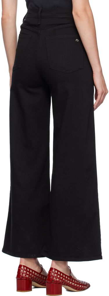 Jeans rag & bone Sofie Ankle Ultra Wide-Leg Jeans Sort | WDD24F3000N5BL, 2