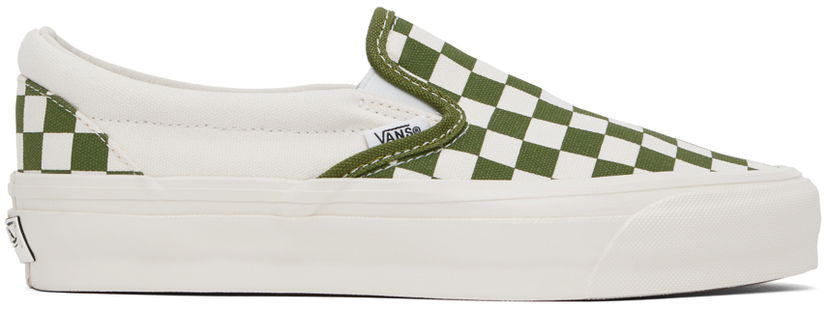 Sneakers og sko Vans Vans Classic Slip-On Checkerboard Grøn | VN000CSECIB