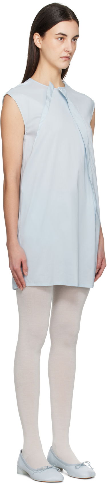 Kjole Maison Margiela MM6 Maison Margiela Shirting Darting Mini Dress Sort | S52DA0066 M35043, 4