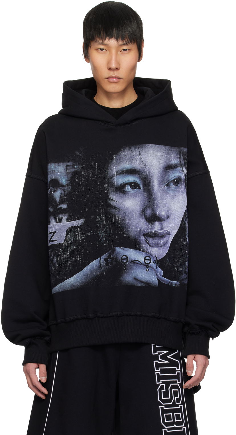 Sweatshirt MISBHV Maciej Kość Edition Exposed Seam Hoodie Sort | 250M209