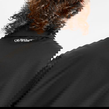 Skjorte Off-White Off-White Putti Poplin Bowling Shirt Sort | OMGG013S25FAB0031001, 5