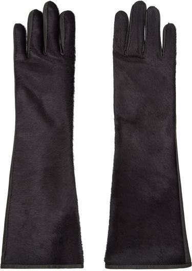 Handsker Loulou de Saison Loulou de Saison Edna Calfskin Gloves Sort | EDNA, 0