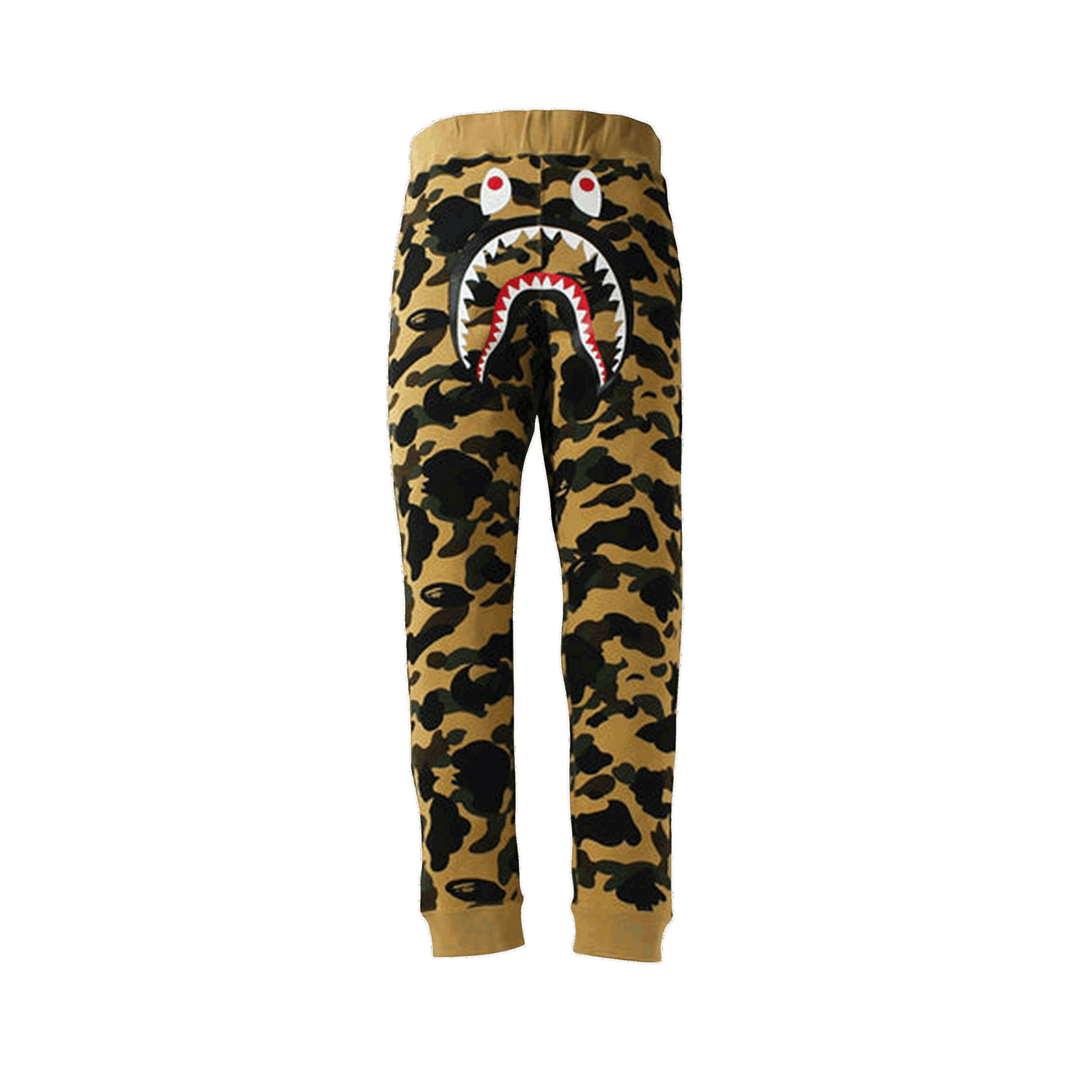 Joggingbukser BAPE 1st Camo Shark Slim Fit Sweatpants Gul | 1H80 152 012 YELLOW, 0