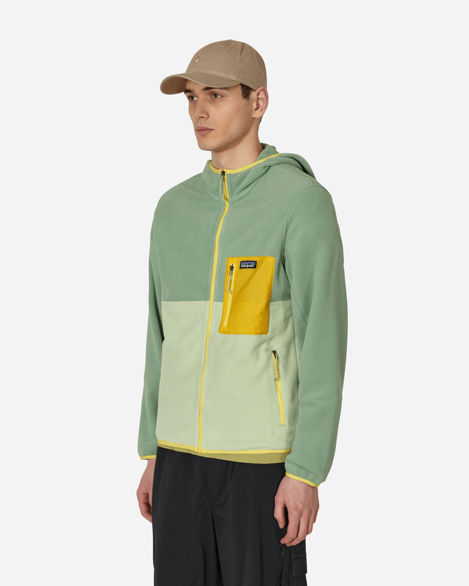 Sweatshirt Patagonia Microdini Hoodie Grøn | 26210 SLVG, 1