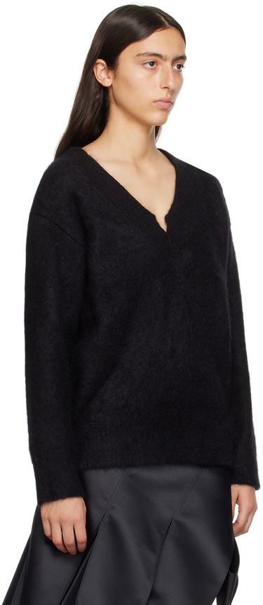 Sweater We11done We11done V-Neck Knit Sweater Sort | WD-KT3-23-658-W-BK, 1