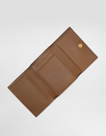 Tegnebog Dolce & Gabbana Dolce & Gabbana Plongé Calfskin Small Wallet Brun | BI0770A9S258Z093, 3
