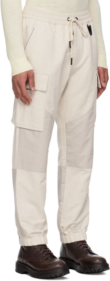 Cargo bukser Moncler Moncler Grenoble x FRGMT Hiroshi Fujiwara Cotton & Linen Jogging Cargo Pants Beige | K10972A00006598C3, 1