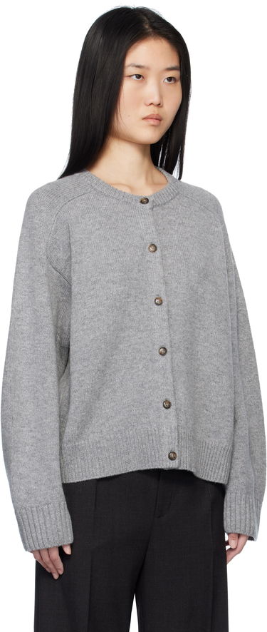 Sweater Loulou de Saison Loulou de Saison Aidar Cardigan Sort | AIDAR, 4