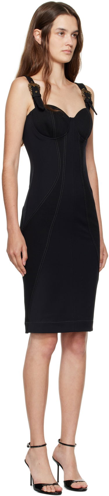 Kjole Versace Versace Jeans Couture Slouchy Minidress Sort | E79HAO94M_EDT037, 1