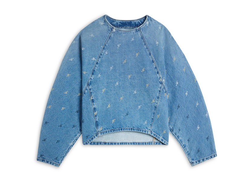 Sweatshirt AXEL ARIGATO Daisy Script A Sweatshirt Blå | A2162001