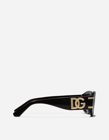 Solbriller Dolce & Gabbana Dolce & Gabbana DG Griffe Oval Sunglasses Sort | VG4502VP1879V000, 3