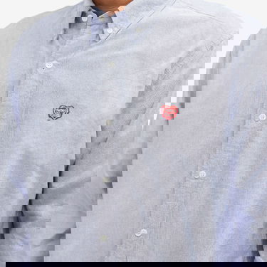 Skjorte Human Made Oxford Button-Down Shirt Blå | HM28SH006-BL, 5