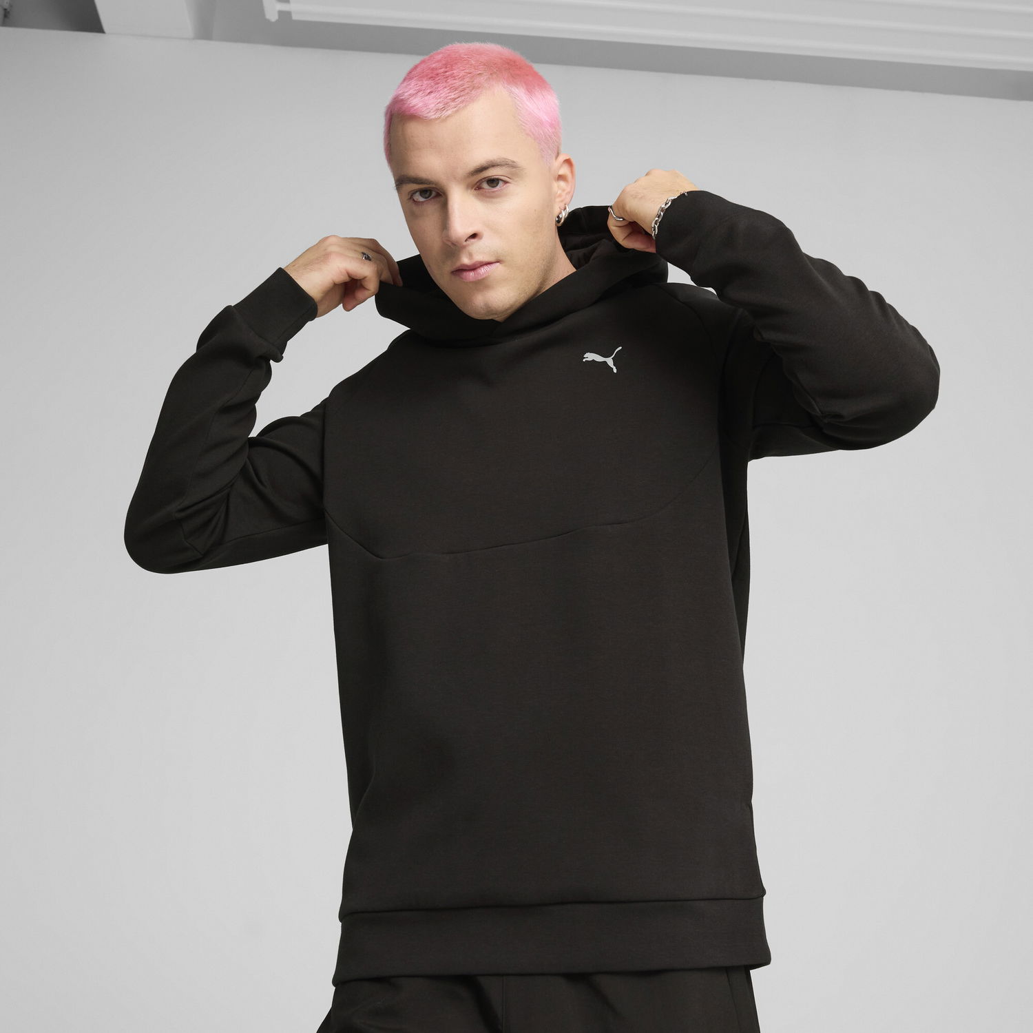 Sweatshirt Puma PUMATECH Hoodie Sort | 684600_01, 0