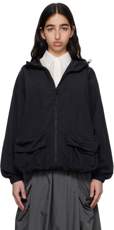 Vindjakke Snow Peak Snow Peak Nylon Tussah Hooded Jacket Sort | JK-25SU008, 0