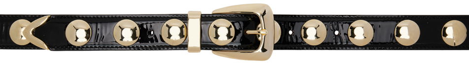 Bælter Khaite Benny' Studded Patent Leather Belt Sort | 10015-764, 0
