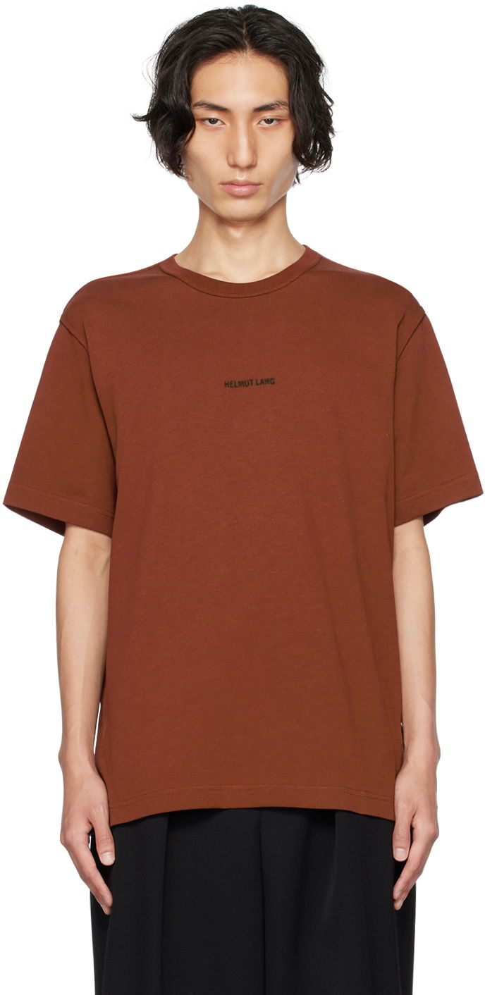 T-shirt Helmut Lang Inside Out T-Shirt Brun | N04HM510