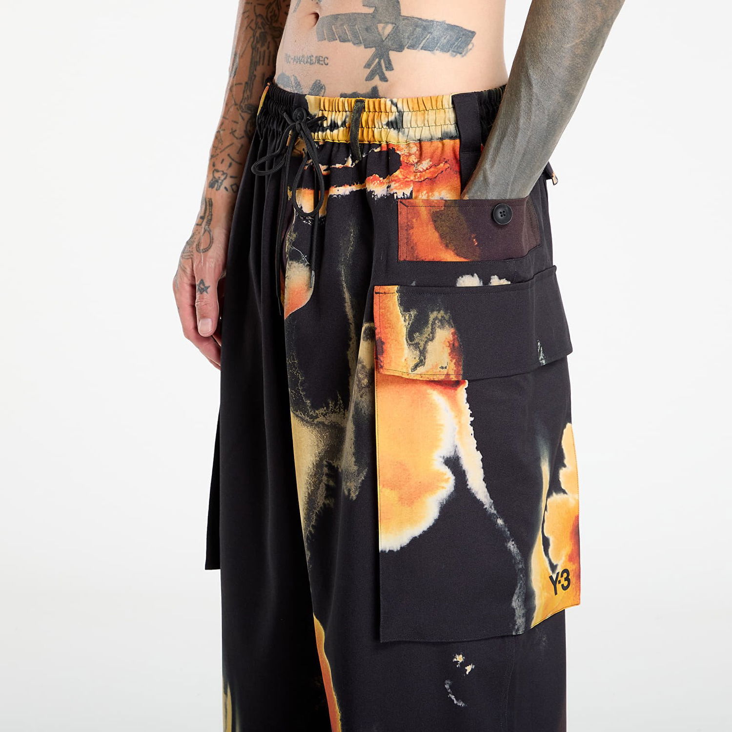 Cargo bukser Y-3 Y-3 Aop Cargo Pants Sort | KA9630, 1