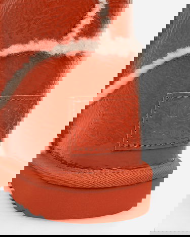Sneakers og sko UGG Telfar Logo Tall Crinkle Leather Boots Spicy Pumpkin Rød | 1155871 SYP, 7