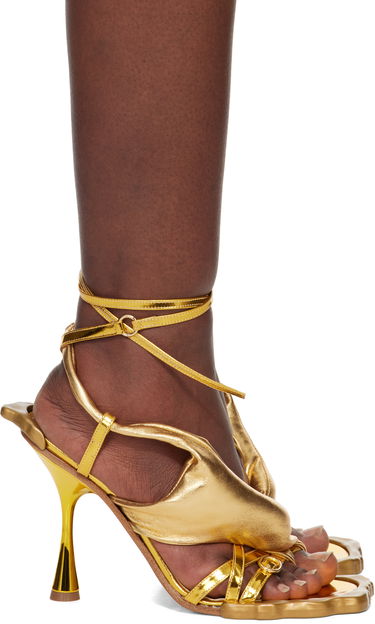 Skopleje Ottolinger Ottolinger Flower Heeled Sandals Gul | 13190013101, 0