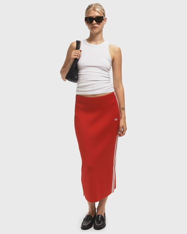 Nederdel adidas Performance Adicolor 3-Stripes Knit Skirt Rød | JW2660, 1