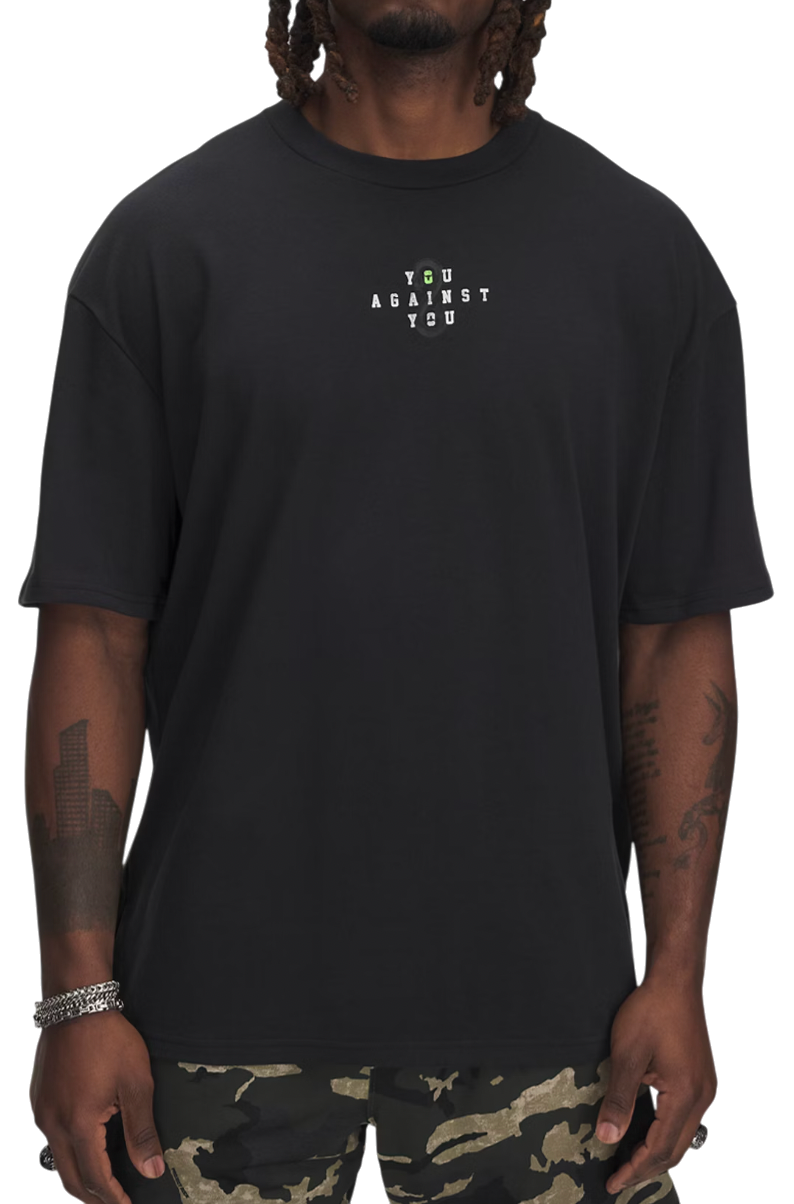 T-shirt Under Armour Project Rock Heavyweight Short Sleeve T-Shirt Sort | 1389977-001