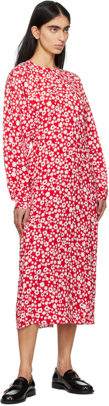 Kjole Marni Marni Pop Fields Midi Dress Rød | ABMA1360S0 UTVA45, 3
