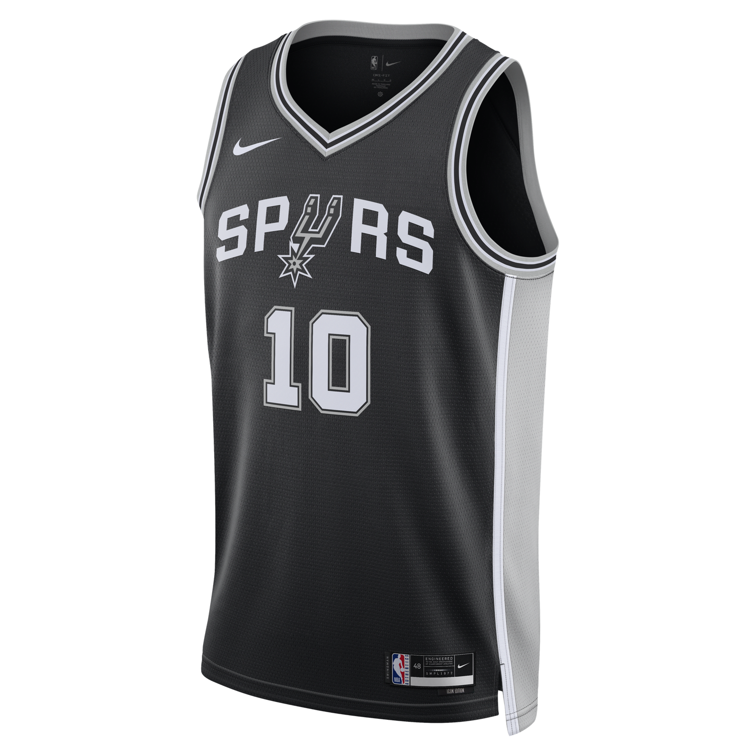 Jersey Nike Dri-FIT NBA Swingman San Antonio Spurs Icon Edition 2022/2023 Sort | DN2022-012, 0