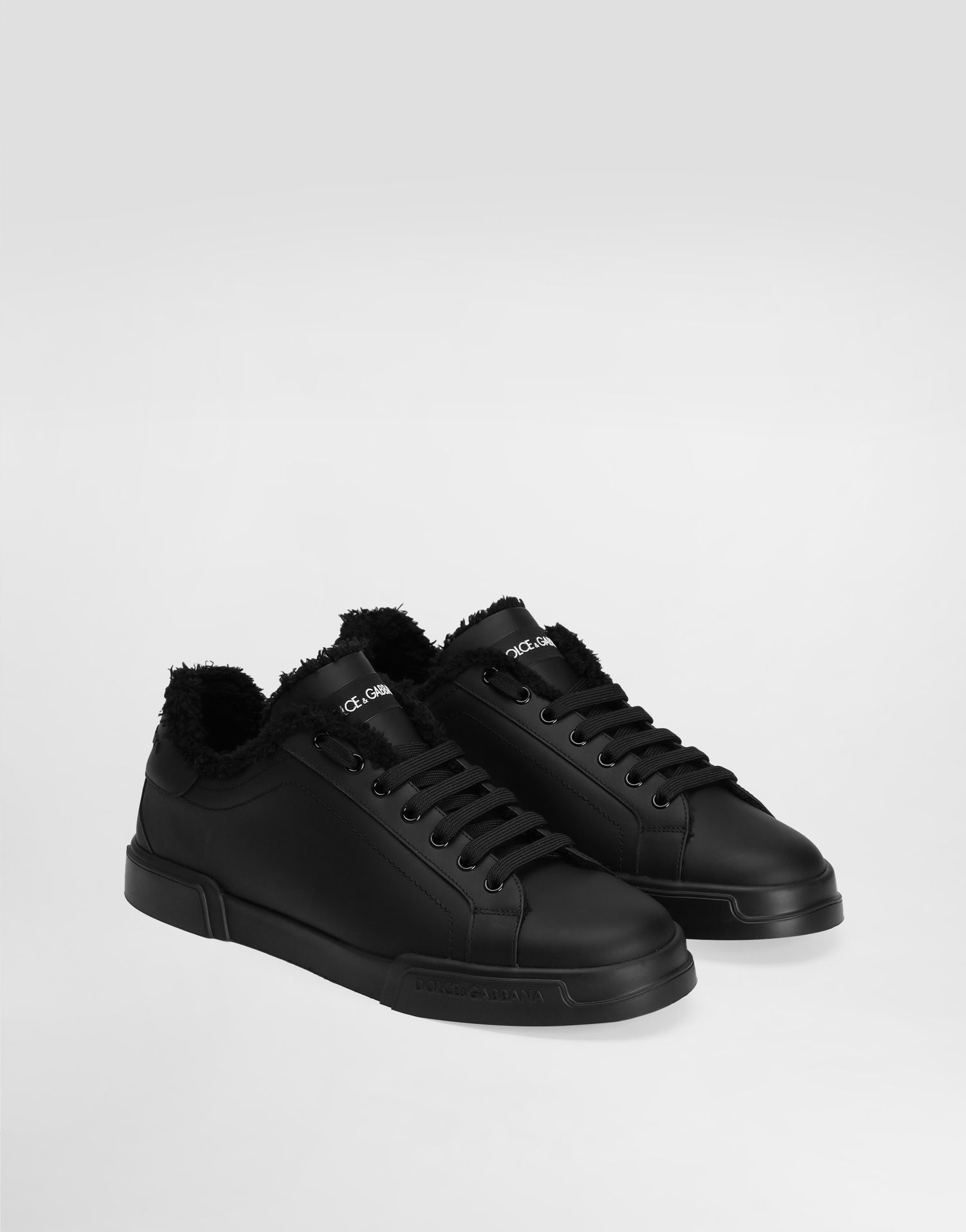Sneakers og sko Dolce & Gabbana Portofino Light Calfskin Sort | CS2373AQ0768B956, 1