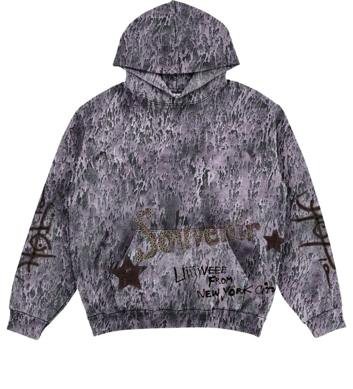 Sweatshirt Cactus Jack by Travis Scott Travis Scott Utopia NYC Souvenir Print Hoodie Lilla | TSCM-HH33, 0