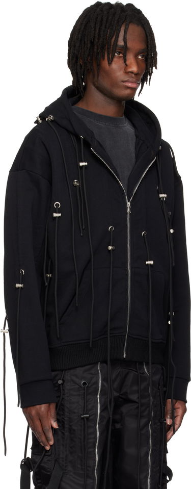 Sweatshirt Who Decides War Who Decides War String Theory Zip-Up Hoodie Sort | 1110520002SS25, 1