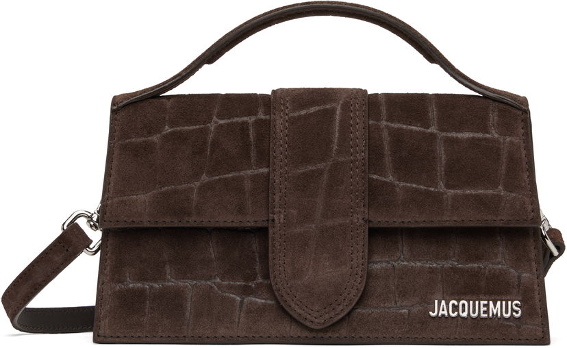 Håndtaske Jacquemus Jacquemus 'The Large Bambino' Suede Shoulder Bag Brun | 25E213BA007-3243