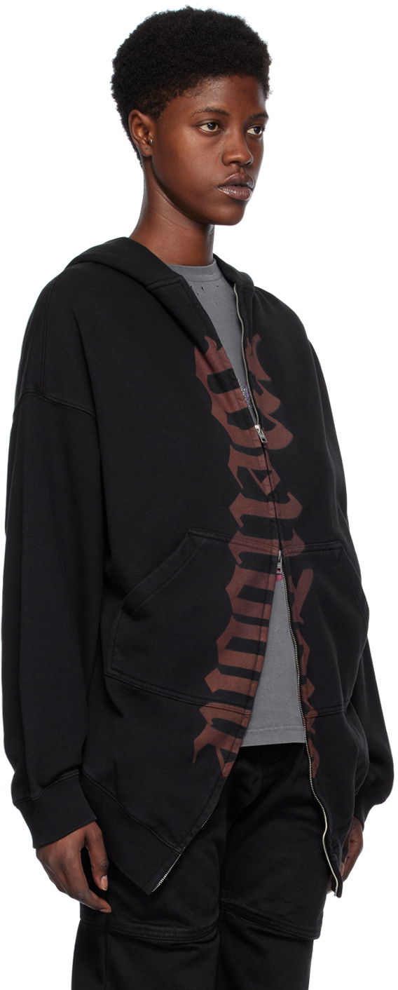 Sweatshirt We11done Printed Hoodie by Sort | WD-TJ0-24-812-U-BK, 1