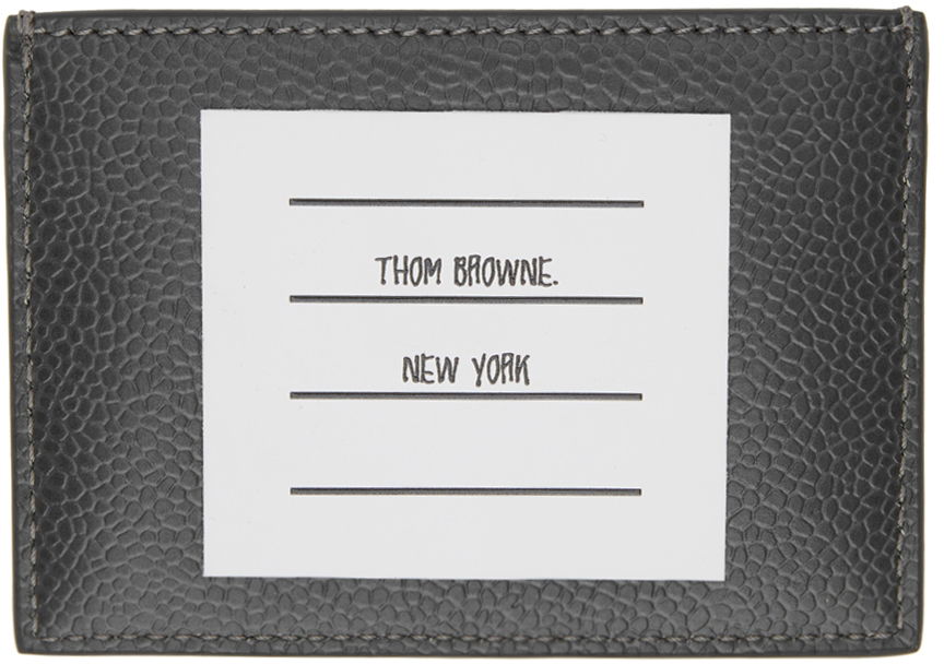 Tegnebog Thom Browne Thom Browne Monogram Card Holder Grå | MAW253A-07557, 1